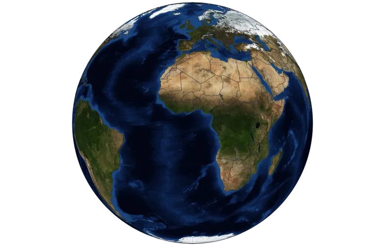 GeoRaster - globe